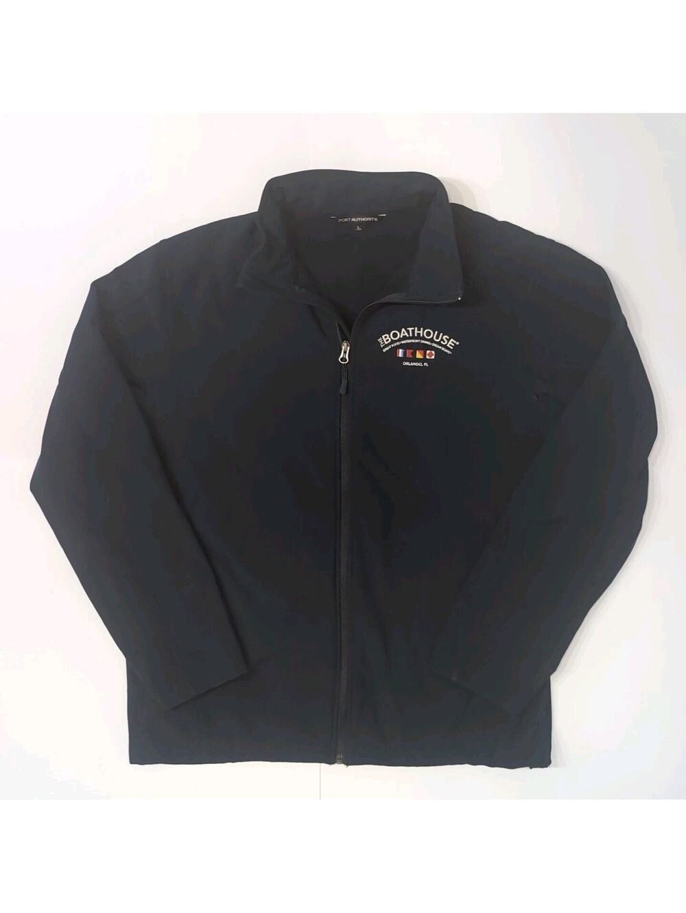 Disney Springs Boathouse Restaurant Windbreaker Jacket Blue Adult Size Large L